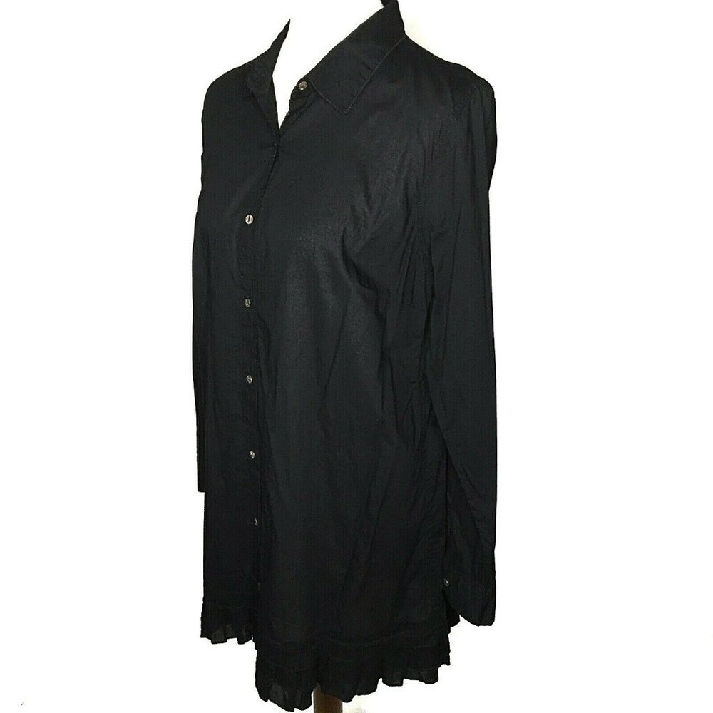 Soft Surroundings Button Front Tunic With Ruffle … - image 4